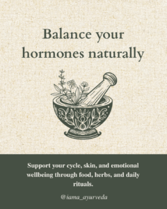 Balance your hormones naturally